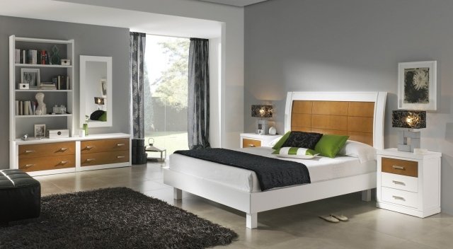 vägg-färg-sovrum-grå-modern-möbler-vit-träfaner