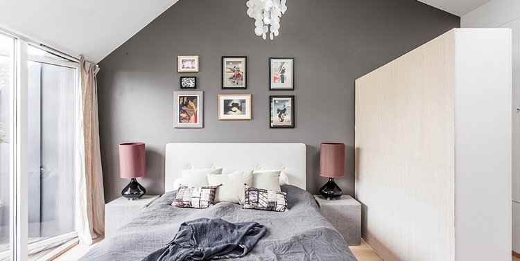 skumma rosa-dekoration-sovrum-lampskärmar-grå-väggfärg