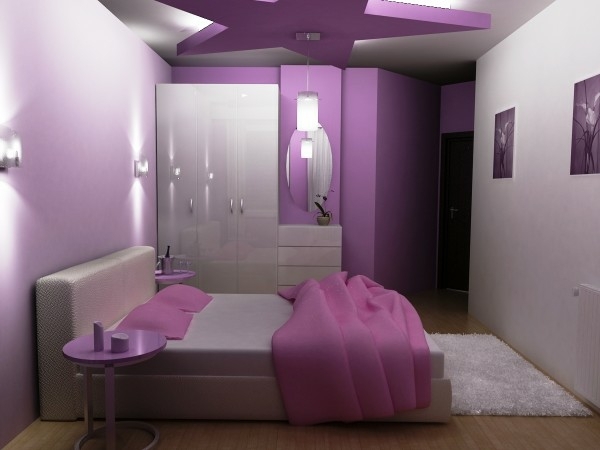 vit-lila-sovrum-modern-interiör
