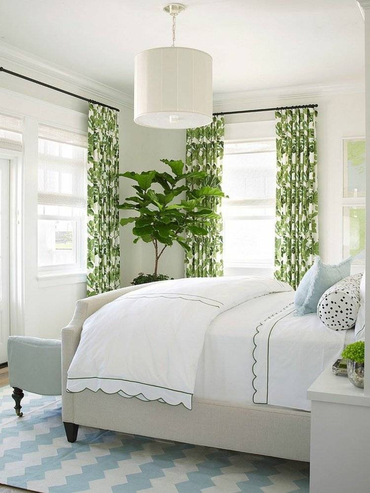gardin-design-sovrum-grön-naturlig-stil-fikon-växt-ljusblå-sicksack