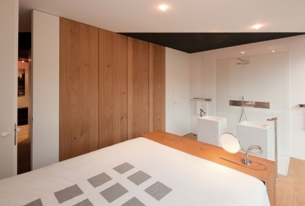 husdesign i minimalistisk stil sovrum