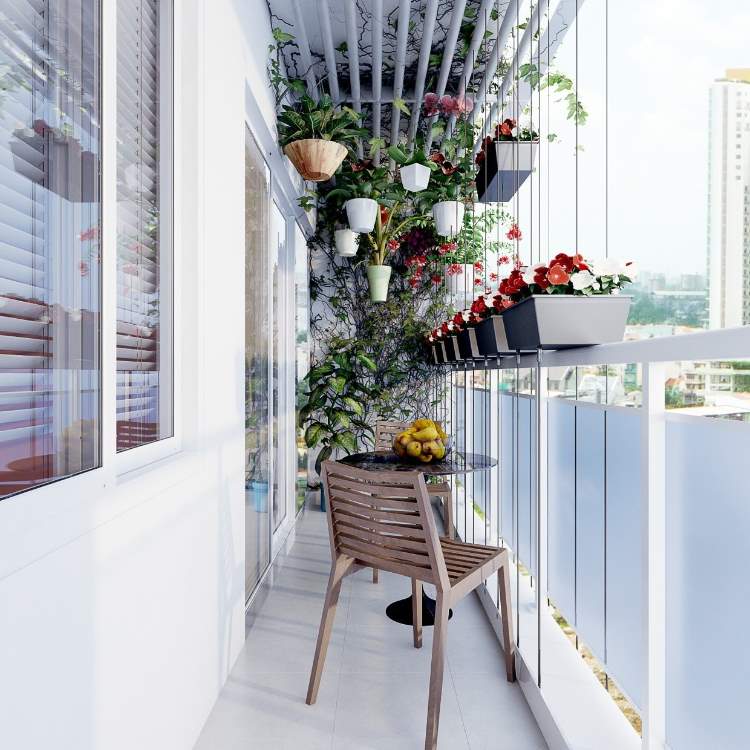 Smala balkongidéer som dekorerar trender för hemtillbehör