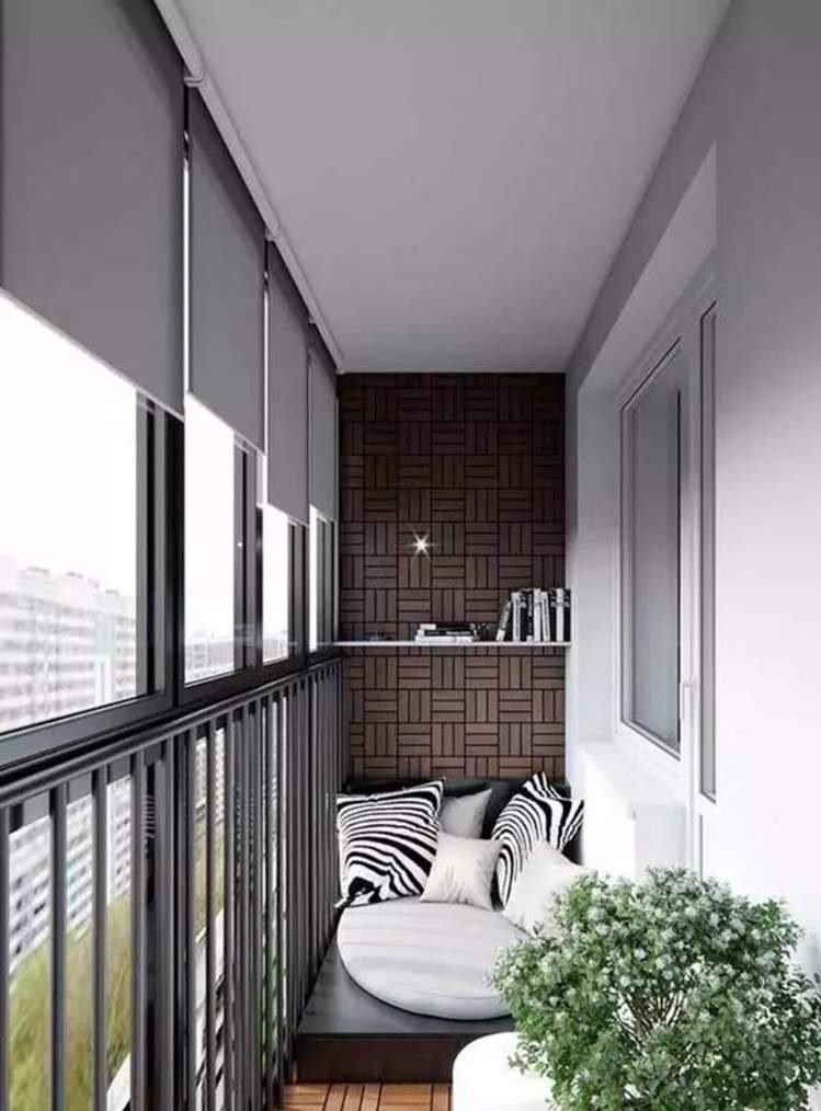 Designa en lång, smal balkong Inreda en terrass på ett modernt sätt Tips