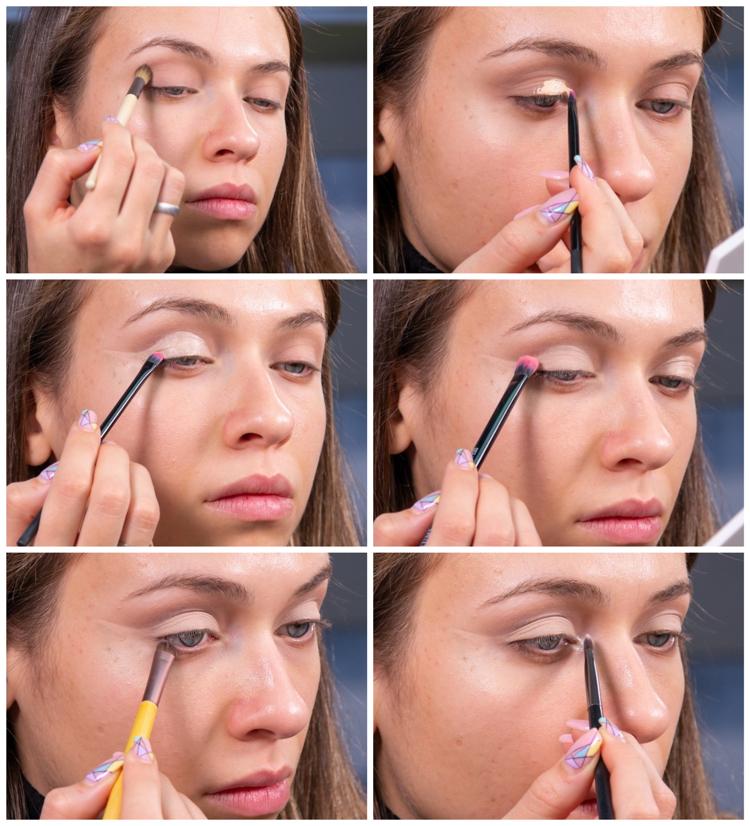 Cut Crease Eye Makeup i Naken Matte Makeup Instruktioner