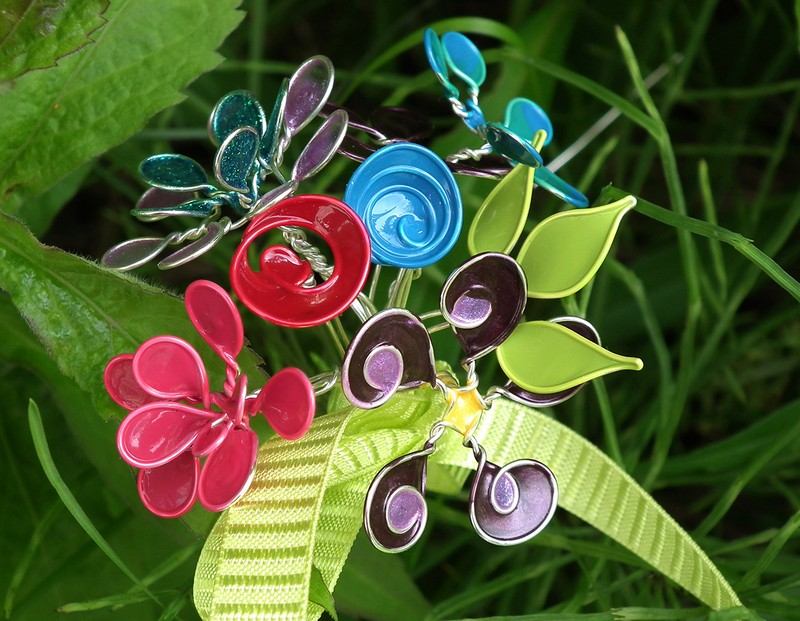 Smycken-gör-själv-hängande-blomma-tråd-nagellack