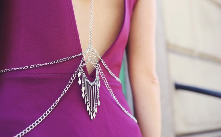 Gör smycken själv -sommar-kedja-bodychain-detalj-silver-hängande