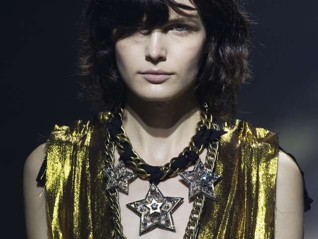 smycken trender 2014 lanvin fashion show stjärna hänge halvädelstenar