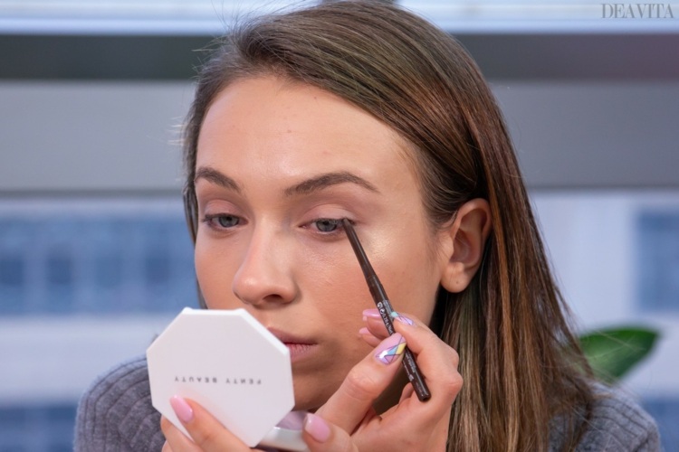 vinter smink make-up instruktioner brun ögonpenna naturligt utseende