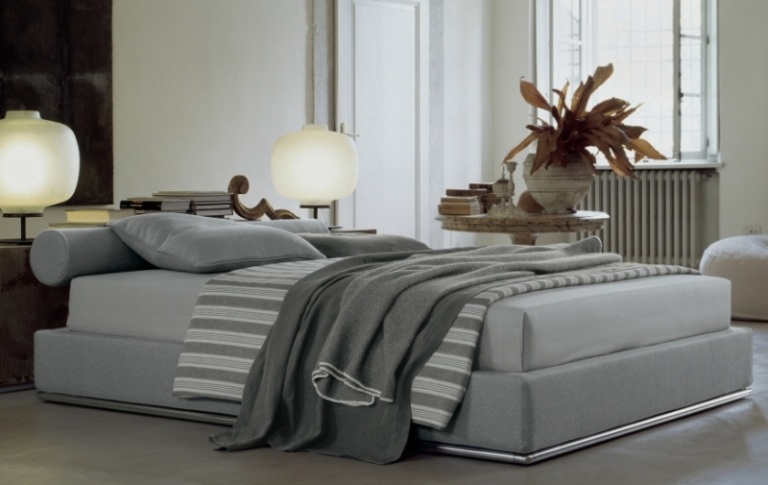 Trevliga sängar-moderna-rund-säng-sänggavel