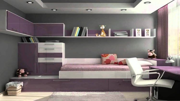 flickrum-möbler-barnrum-set-violett-vitt-ljusgrått-konsol-fläckar-fönster