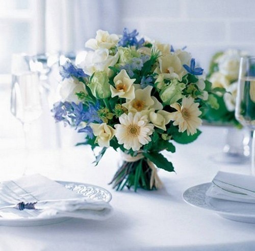 Våren bröllop blommor bordet påsklilja