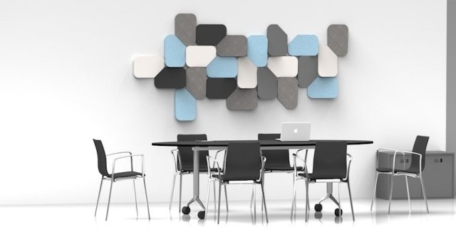 Trevligt boende-idéer-för-väggar-FLAKE-akustiska paneler-Ander-lizaso-design