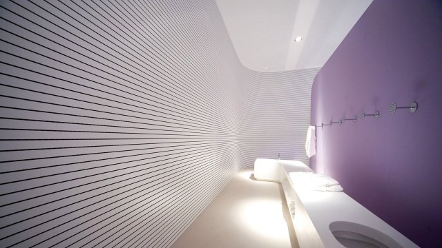Väggdesign-idéer-isolerande-akustiska paneler-svartvit-mönstrad design