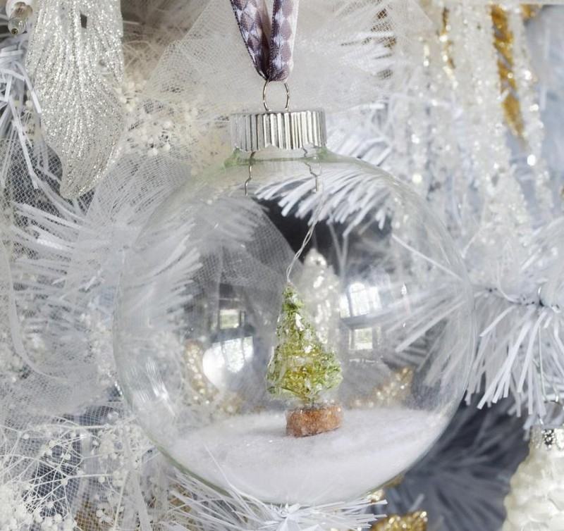 Snow globe-tinker-jul-träd-dekorationer-gör-det-själv-konstsnö