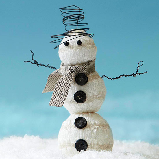 bomull snögubbe tinker deco julidéer vinter