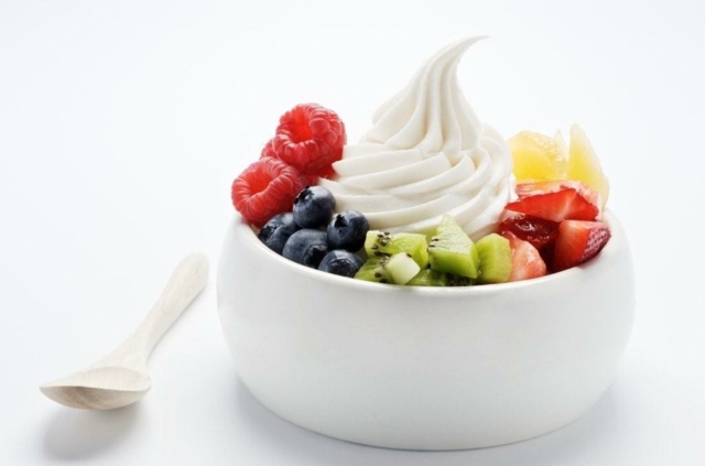 Yoghurt Frysta frukter Hälsosam levnad Mage Bantning Snabb Effektiv