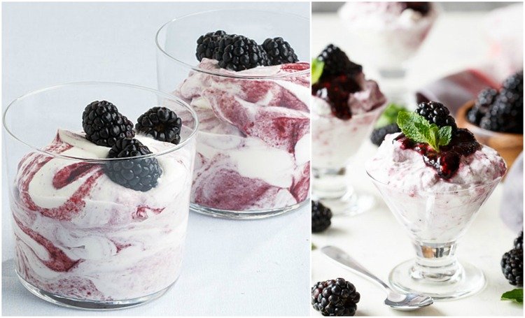 Jamie Oliver Glass Dessert Recept Yoghurtbär björnbär