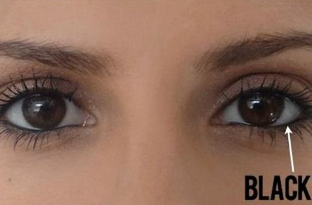 skönhetstips och tricks eyeliner kajal vit