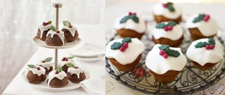 choklad-muffins-jul-vit-glasyr-bär-dekoration