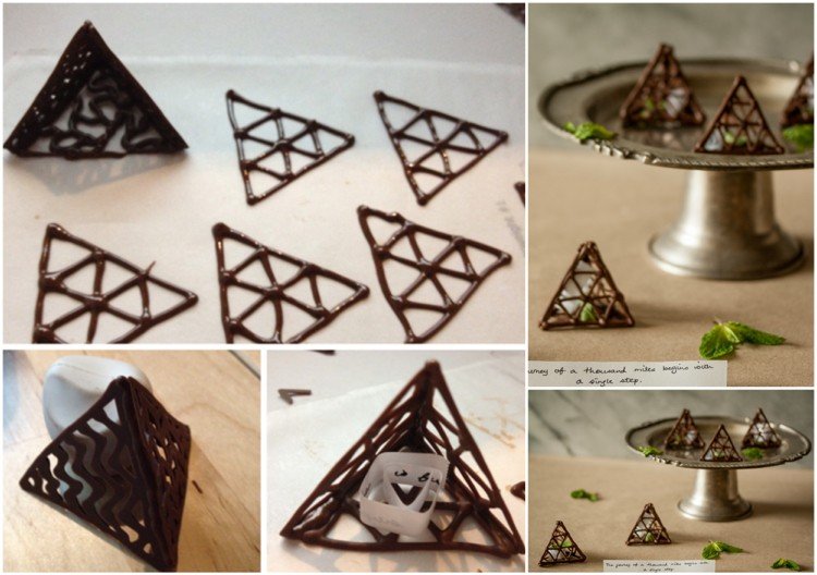 Chokladdekoration lyckokakor Alternativa pyramider