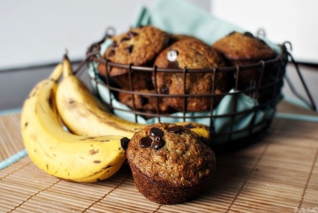 Dessert-idéer-banan-muffins-med-müsli-chokladbitar