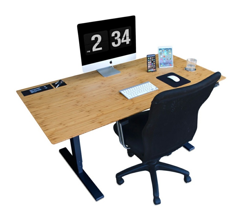 skrivbord design monitor äppelstol metall trä