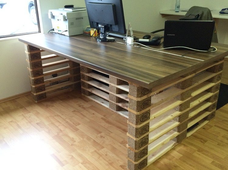 skrivbord-bygg-själv-pall-kontor-melamin-bordsskiva