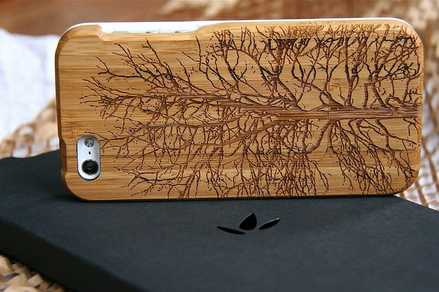 Wood Tree Graverade Apple Design Idéer