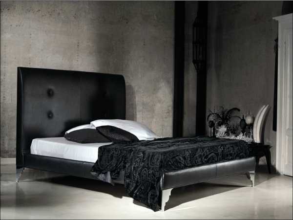elegant sovrum - svartvitt design