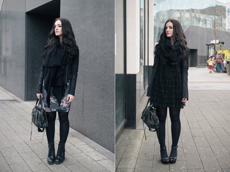 Svart-outfits-sätta ihop-body-kram-kjolar