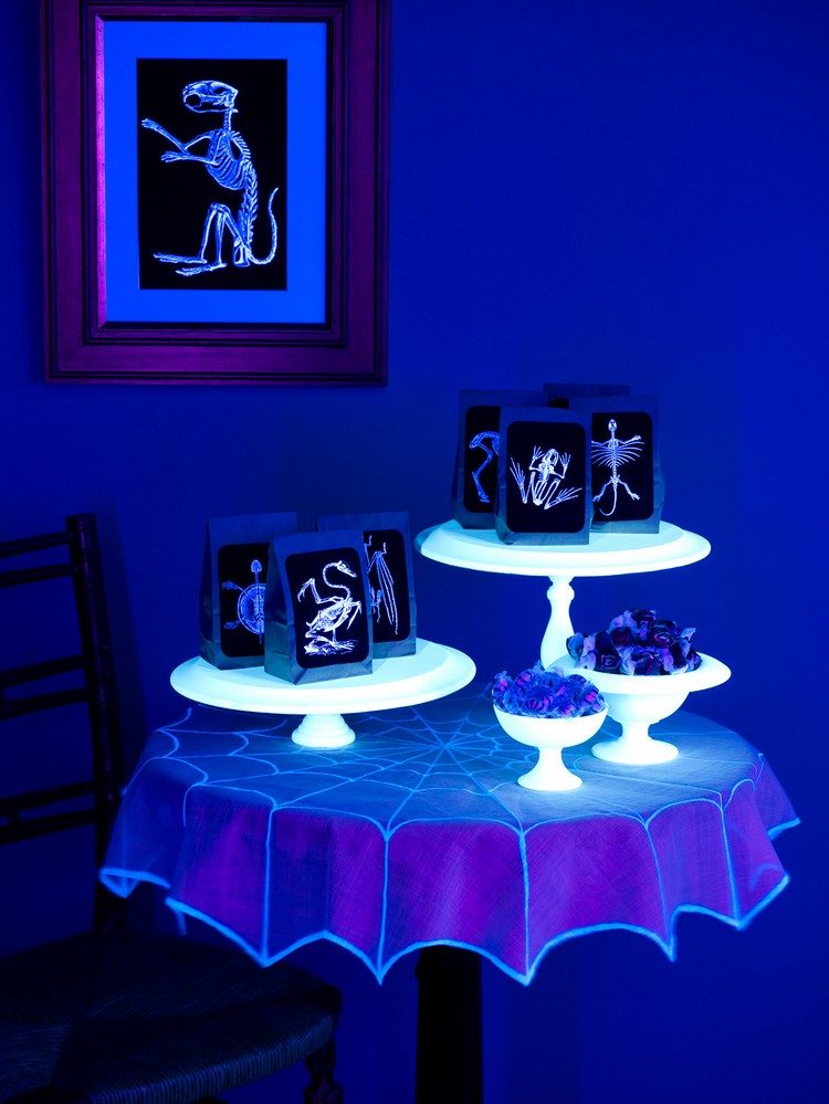 Glöd i mörkret festdekoration idéer gör din egen glödande Halloween dekoration