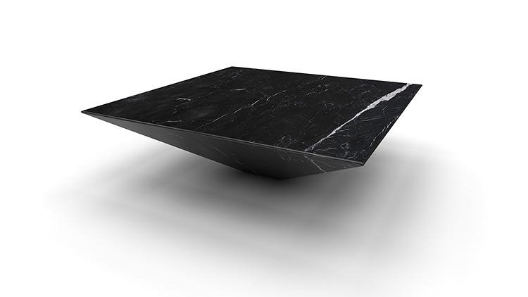 flytande-möbler-futuristisk-design-bord-marmor-pyramid-konstruktion