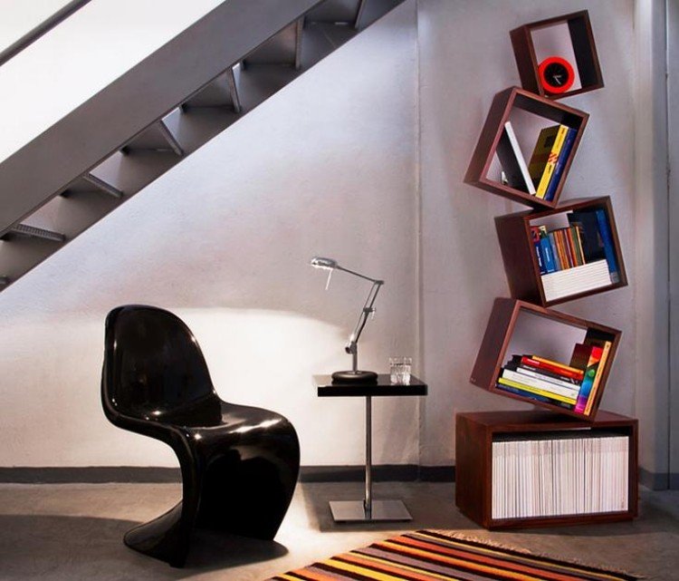flytande-hylla-böcker-futuristisk-design-rektangulär-kreativ
