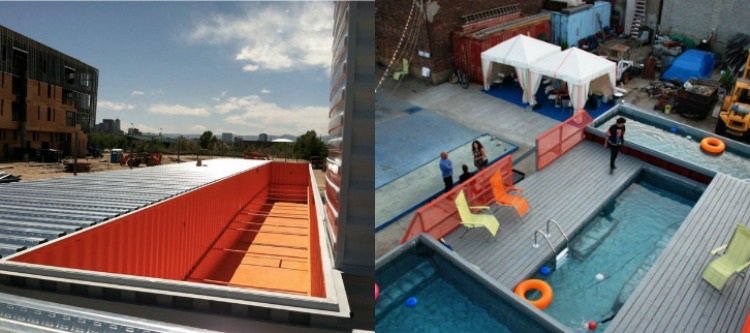 Pool i trädgården -havscontainer-pool-system-översikt-modern-montering