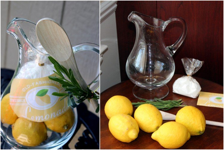 DIY sommargåvor kande med limonad att göra själv