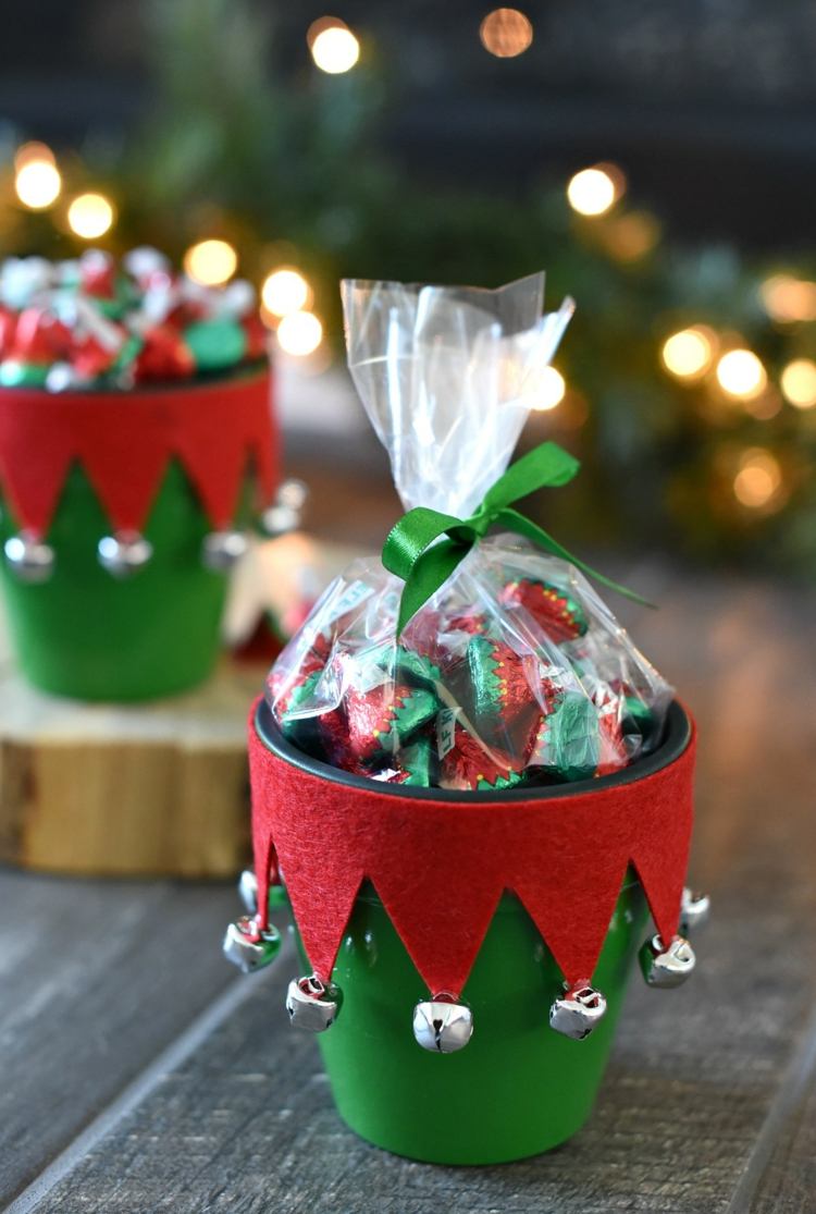 hemlagad choklad sveper in julklappar från köket