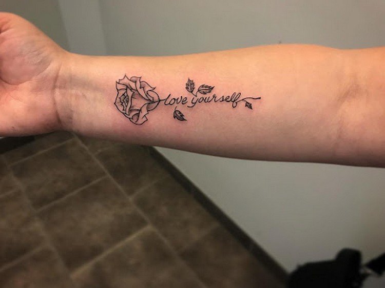 Rose tattoo design woman self love tattoos
