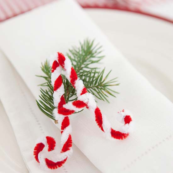 servettring tinker christmas pipe cleaner letter branch