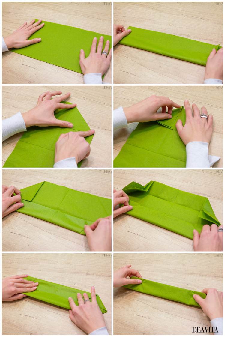 modulär origami lotusblomma grön bas vikningsinstruktioner