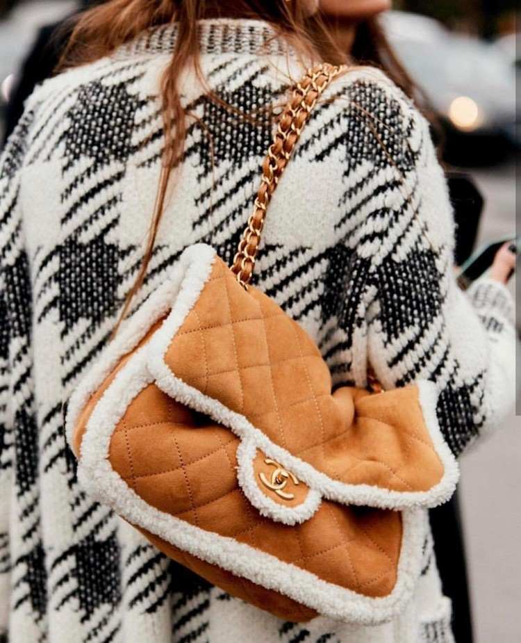 Shearling Bag Trend Coco Chanel Handväskor Vinter 2020