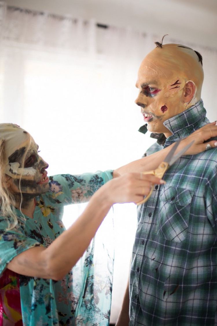 zombie-smink-partner-kostymer-instruktioner-gamla-kläder-rivna