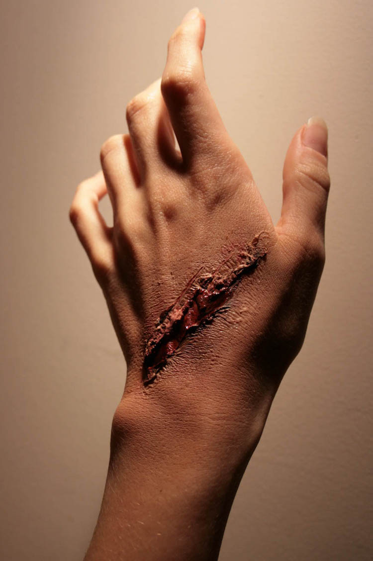 Zombie-make-up-make-up-instruktioner-make-cut-yourself