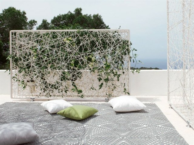 Terrass balkong klätterväxter espalier Dedon