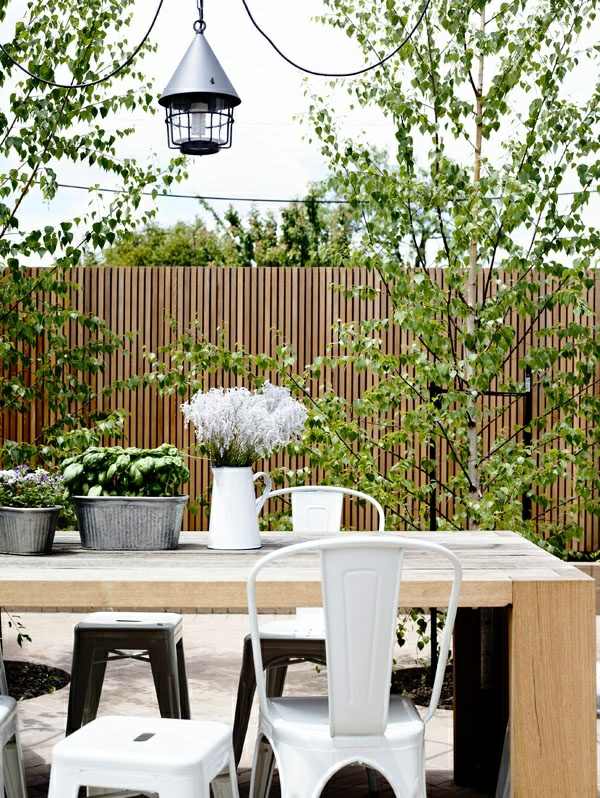 chic design tilldelning trädgård sittbord
