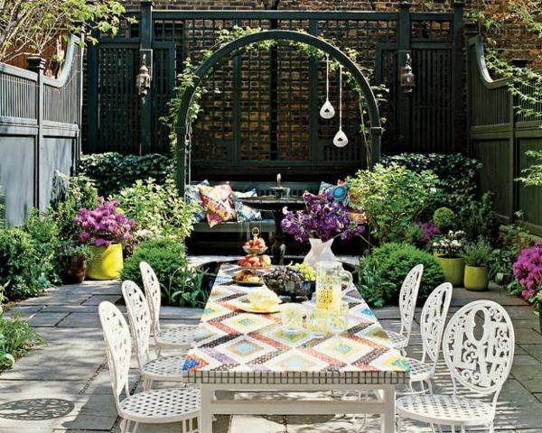 Tilldelning trädgård pergola svart staket system blomkrukor