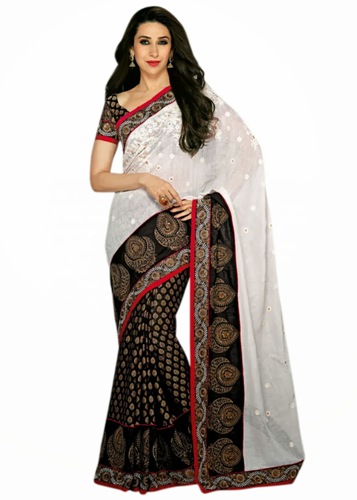 Half And Half Silk Cotton Sari