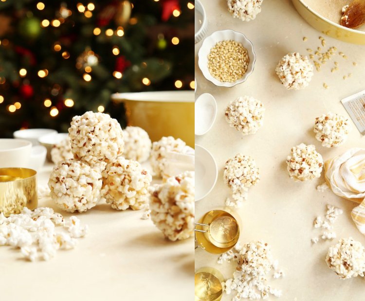 Nyårsafton Snacks Recept på popcornbollar luftig och utsökt fingermat