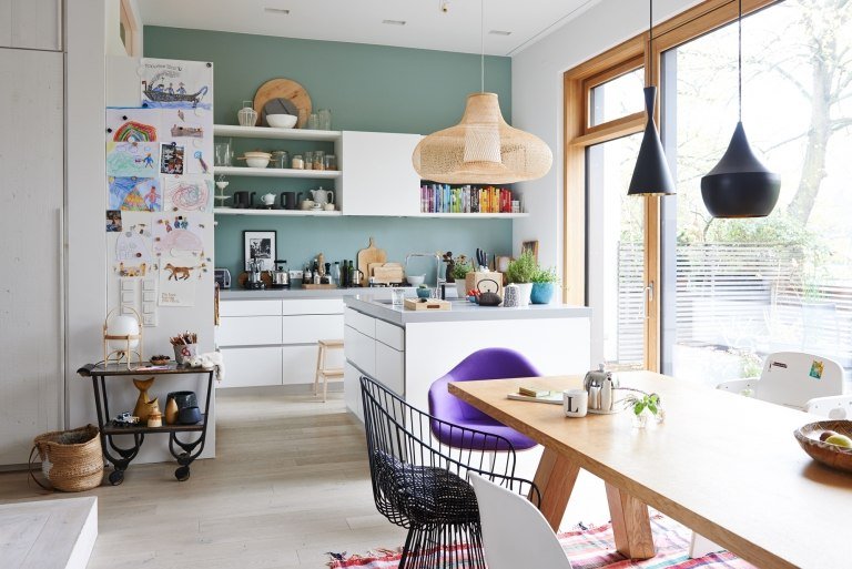 Kök Skandinavisk stil modern designad bordslampa i trä