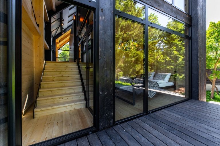 tidigare ladugård miljövänligt bygga högteknologisk arkitektur
