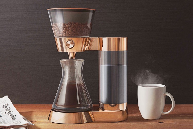 smart-köksutrustning-kaffemaskin-högteknologi-kaffebönor-vallmo-häll-över